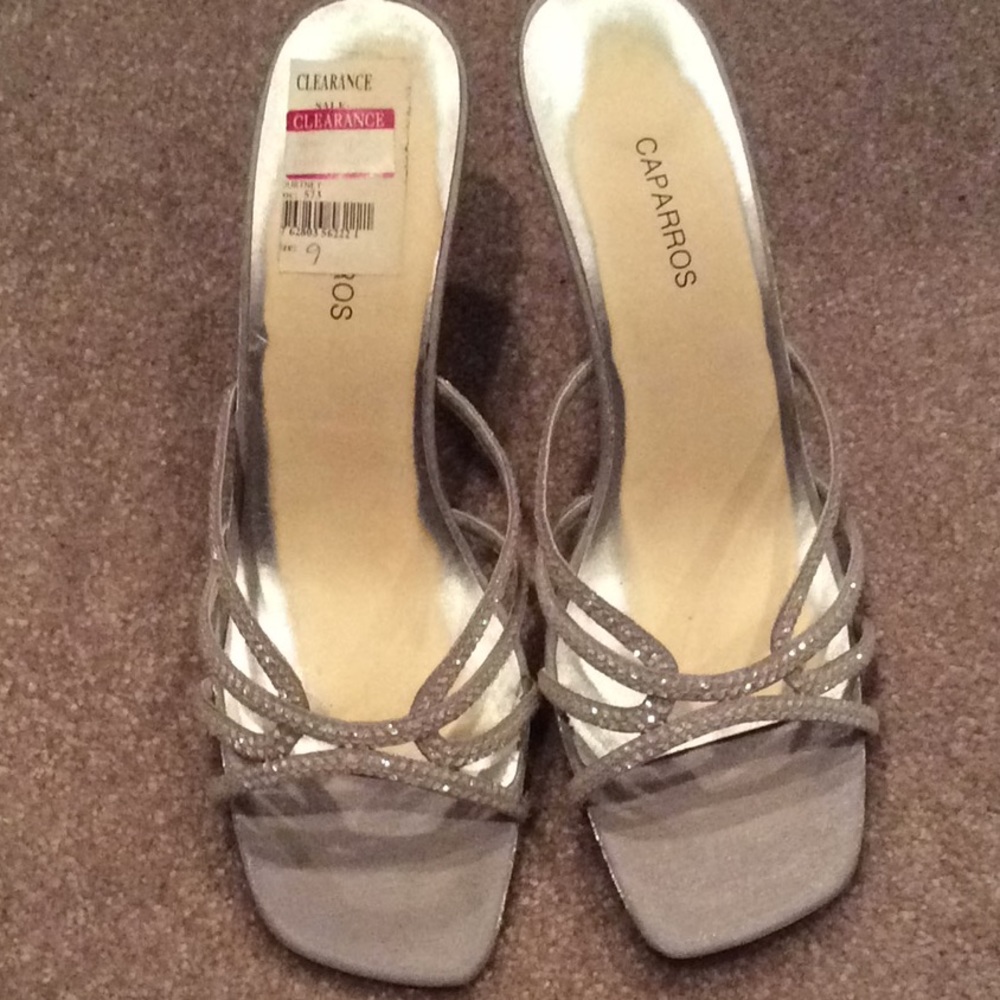 Caparros silver Sandals with bling shoes Fancy Sequins, 9m